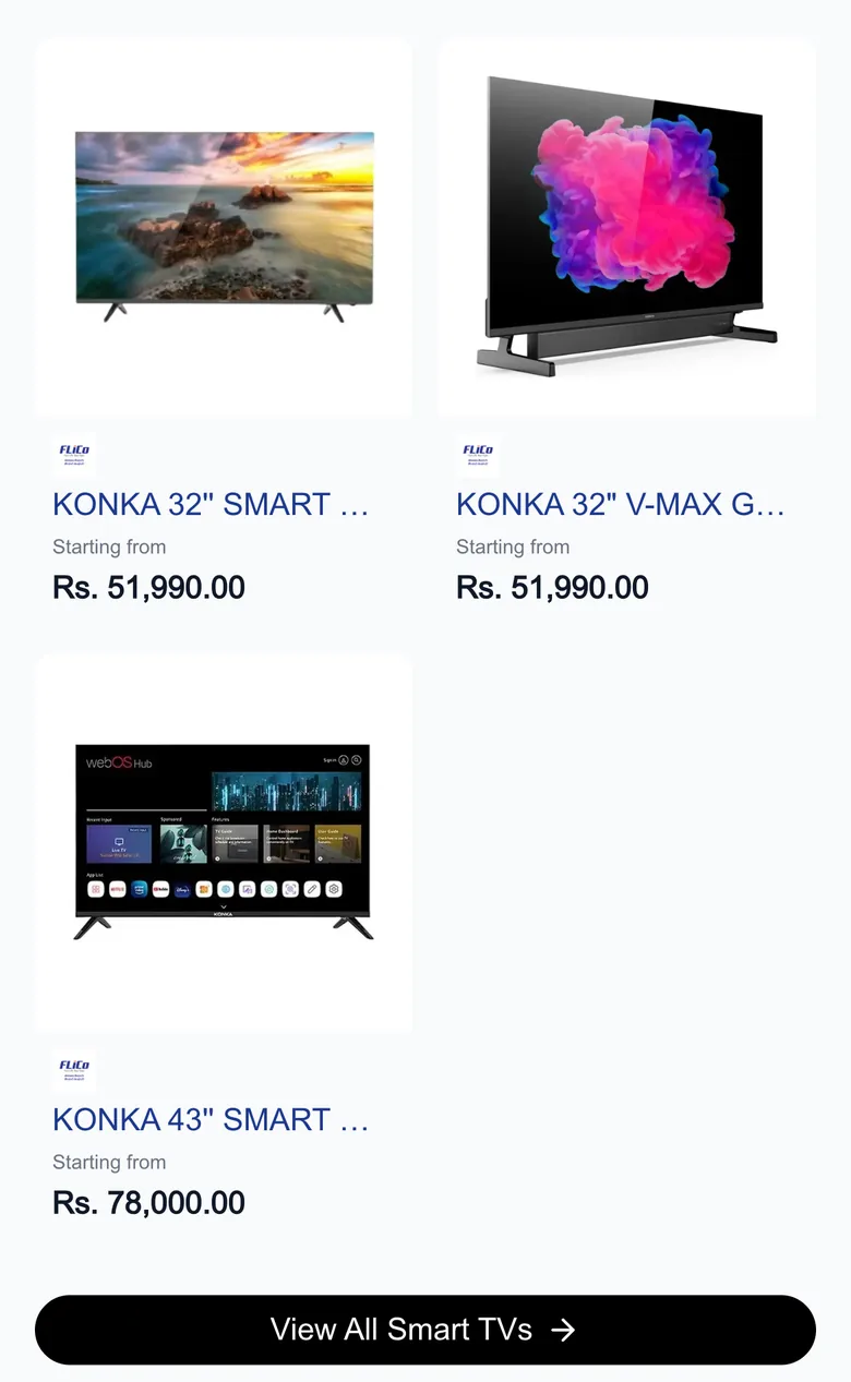 Snap product listings with prices from verified sellers